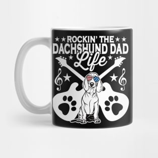 Rocking The Dachshund Dad Life Dog Lover Mug